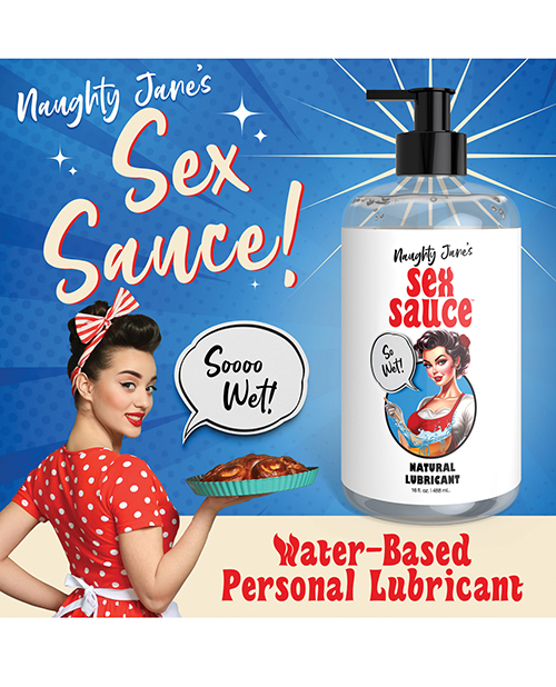 Thumbnail for Naughty Jane&apos;s Sex Sauce Natural Lubricant - 16 oz