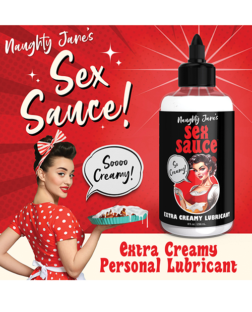 Thumbnail for Naughty Jane's Sex Sauce Extra Creamy Lubricant - 8 oz