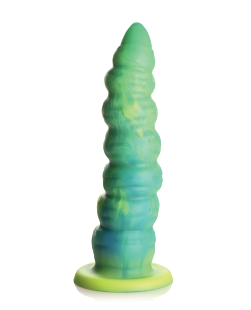 Thumbnail for Creature Cocks Squirmer Thrusting &amp; Vibrating Silicone Dildo w/Remote Control - Multi Color