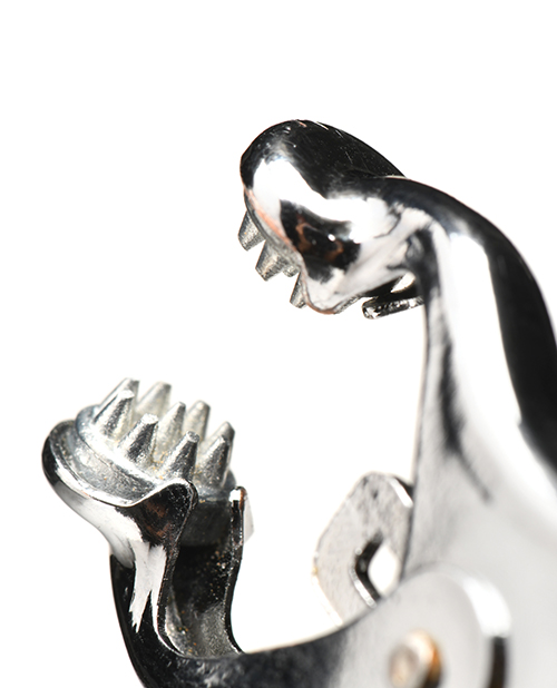 Thumbnail for Master Series Tyrant Spiked Clover Nipple Clamps - Silver
