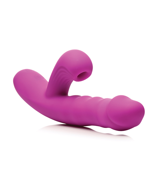 Thumbnail for Bang! Thrusting &amp; Sucking Rabbit Vibrator - Purple