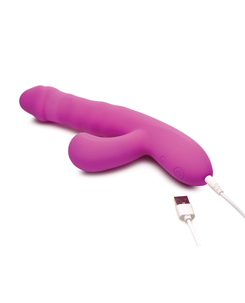 Thumbnail for Bang! Thrusting &amp; Sucking Rabbit Vibrator - Purple