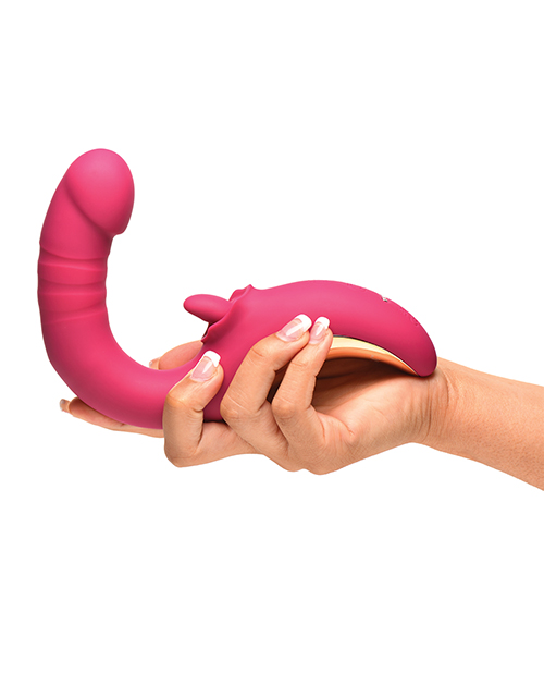 Thumbnail for Lickgasm Tease &amp; Please Thrusting &amp; Licking Vibrator - Pink