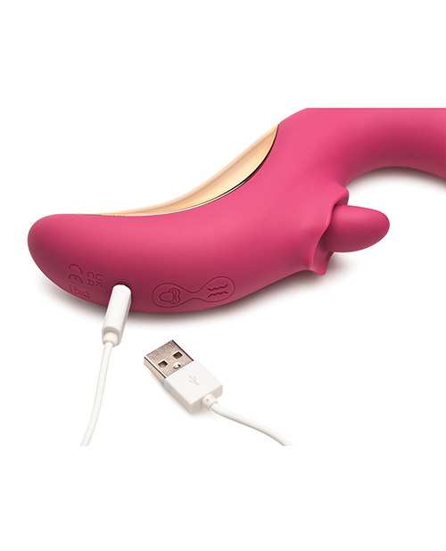 Thumbnail for Lickgasm Tease &amp; Please Thrusting &amp; Licking Vibrator - Pink