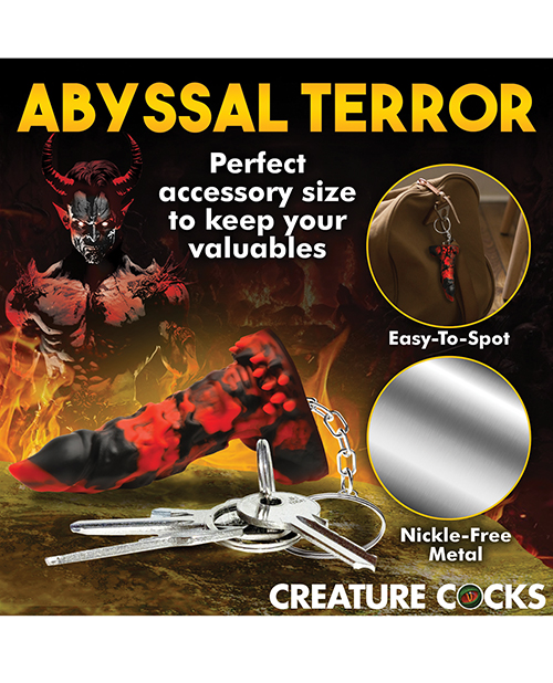 Thumbnail for Creature Cocks Fire Demon Keychain - Red/Black