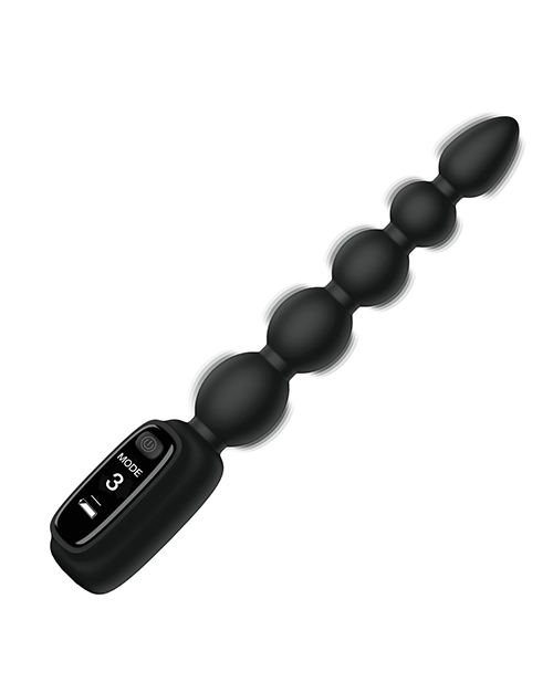 Thumbnail for Bang! Digital Silicone Anal Beads - Black