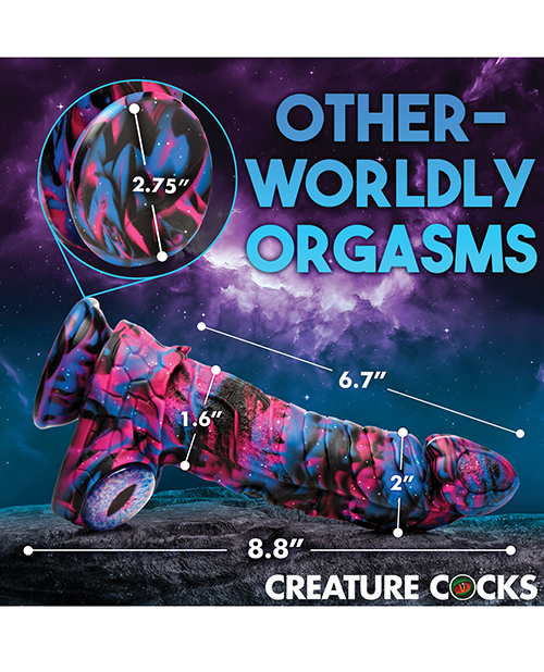 Thumbnail for Creature Cocks Alienoid Silicone Dildo - Multi Color