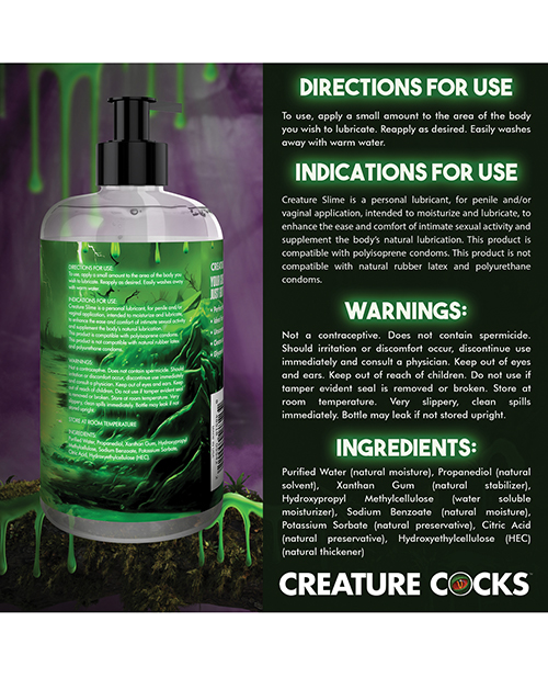 Thumbnail for Creature Cocks - Creature Slime Water-Based Lubricant 16 oz