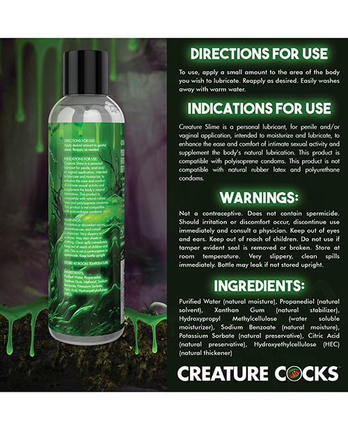 Thumbnail for Creature Cocks - Creature Slime Water-Based Lubricant - 8 oz