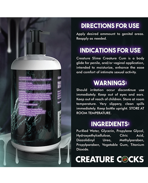 Thumbnail for Creature Cocks - Creature Slime Creature Cum Unscented Jizz Lubricant 16 oz