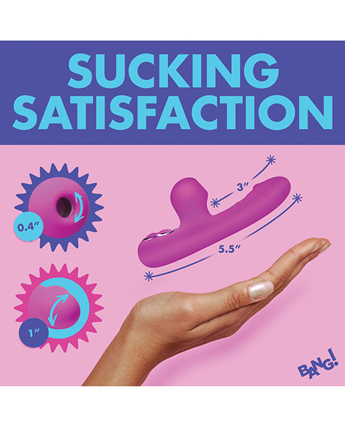 Thumbnail for Bang! Mini Suction Rabbit Vibrator - Purple