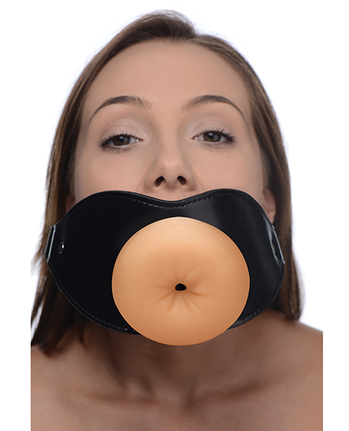 Thumbnail for Master Series Ass Face Mouth Gag - Light/Black