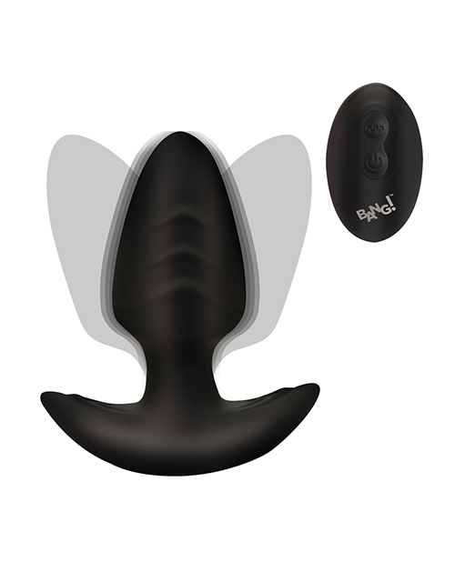 Thumbnail for Bang! Rotating & Vibrating Tapered Butt Plug w/Remote - Black