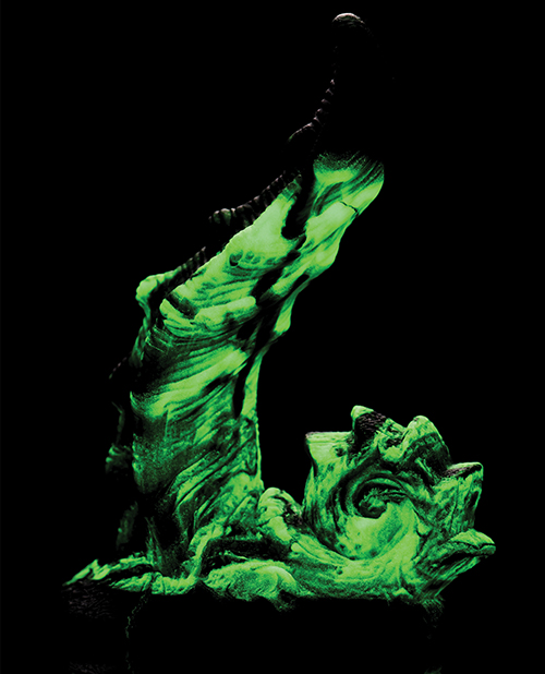 Thumbnail for Creature Cocks Glowzilla Silicone Dildo - Glow in the Dark