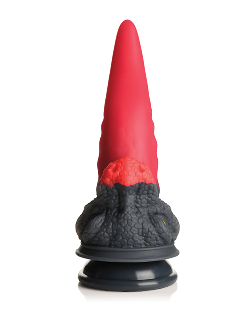 Thumbnail for Creature Cocks Dragon Roar Silicone Dildo - Red/Black