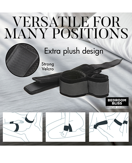 Thumbnail for Bedroom Bliss Wrist To Ankle Restraints - Black