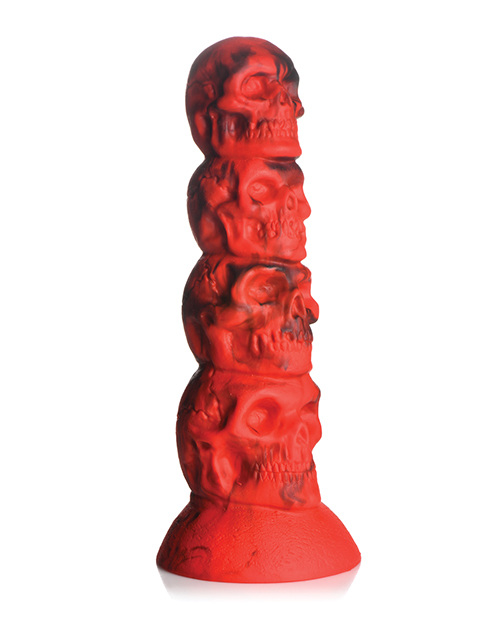 Thumbnail for Creature Cocks Doom Silicone Dildo - Red/Black