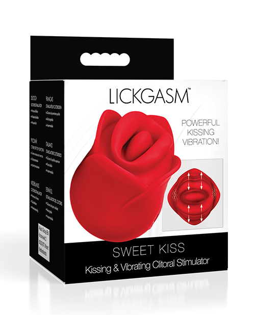 Lickgasm Sweet Kiss Kissing &amp; Vibrating Clitoral Stimulator - Red