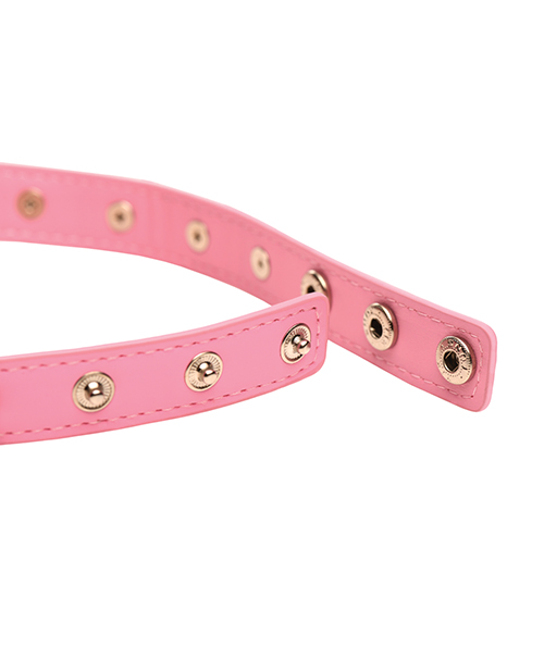 Thumbnail for Master Series Spiked Heart Choker - Pink