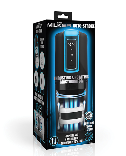 The Milker Roto-Stroke Thrusting &amp; Rotating Masturbator - Black
