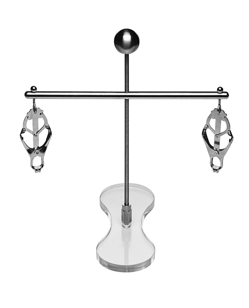 Thumbnail for Master Series Tower of Pain Nipple Clamps - Silver