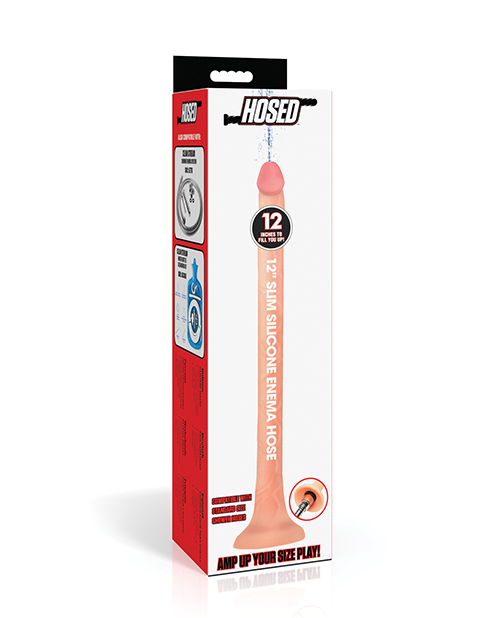 Hosed Silicone Enema Hose - 12&quot; Long