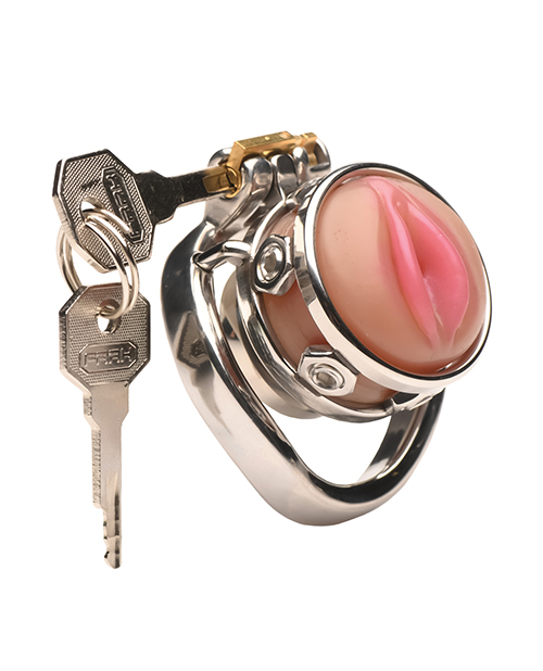 Thumbnail for Master Series Pussy Boy Metal Chastity Cage