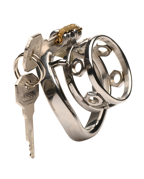 Thumbnail for Master Series Pussy Boy Metal Chastity Cage