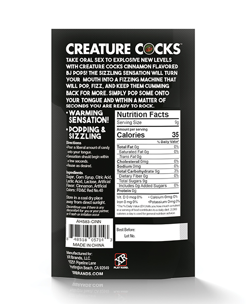 Thumbnail for Creature Cocks CC Bj Pops! - Warming Cinnamon
