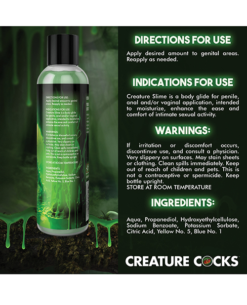 Thumbnail for Creature Cocks - Creature Slime Green Slime Water-Based Lubricant 8 oz
