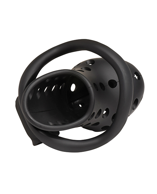 Thumbnail for Master Series Lock Down Chastity Cage - Black