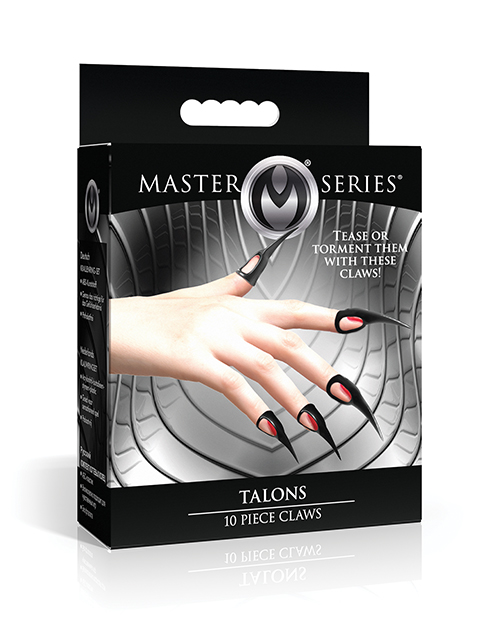 Thumbnail for Master Series Talons Sensation Play Rings - 10 pc Set, Black