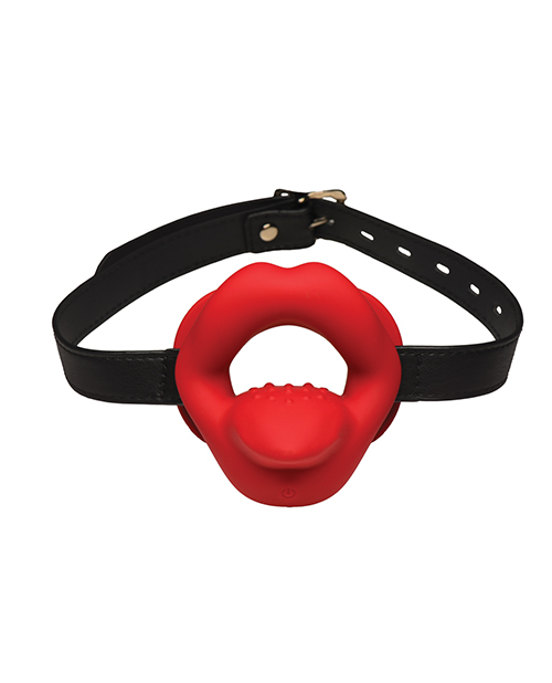 Thumbnail for Master Series Vibrating Sissy Mouth Gag - Red