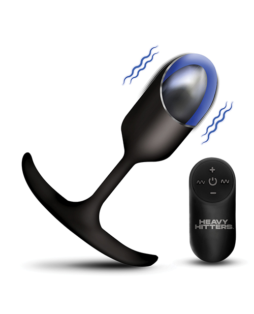 Thumbnail for Heavy Hitters - Vibrating Weighted Silicone Anal Plug - Medium