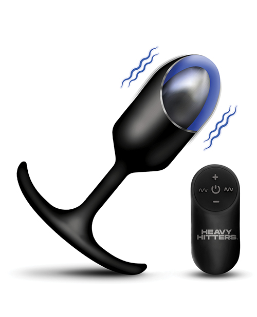 Thumbnail for Heavy Hitters - Vibrating Weighted Silicone Anal Plug - Extra Large