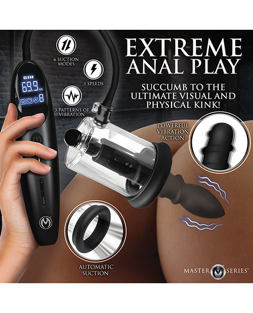 Thumbnail for Master Series Rosebud Driller Deluxe Set Vibrating Silicone Rosebud Pump