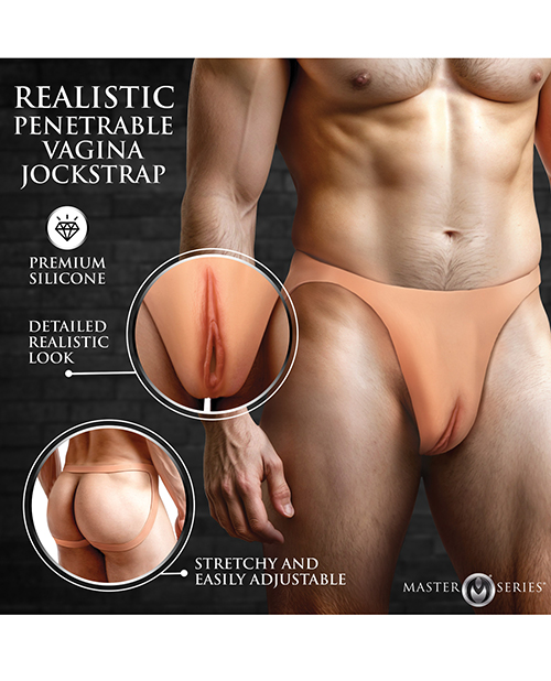Thumbnail for Pussy Strap Silicone Vagina Jockstrap