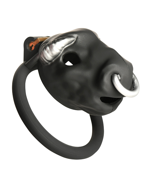 Thumbnail for Master Series Bull Chastity Cage - Black