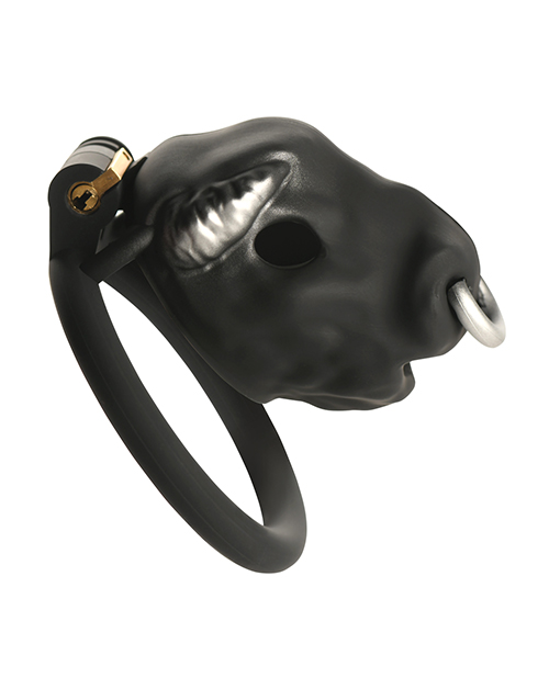 Thumbnail for Master Series Bull Chastity Cage - Black