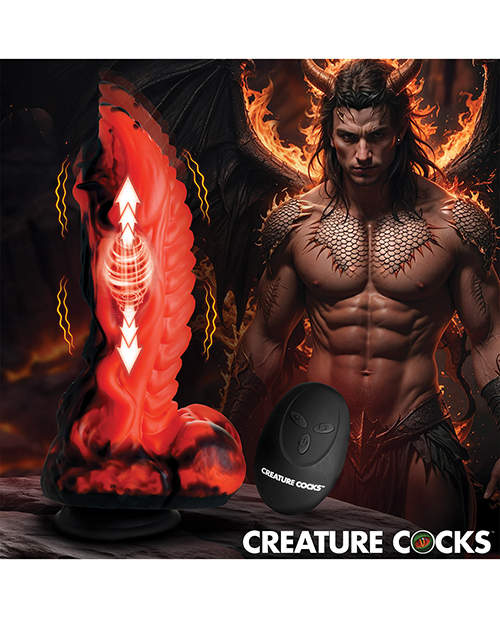 Thumbnail for Creature Cocks Dragon Thrust Thrusting &amp; Vibrating Silicone Dildo
