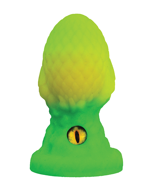 Thumbnail for Creature Cocks - Eye of the Dragon Silicone Butt Plug - Green