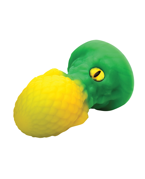 Thumbnail for Creature Cocks - Eye of the Dragon Silicone Butt Plug - Green
