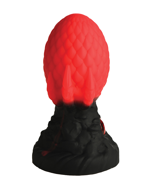 Thumbnail for Creature Cocks - Eye of the Dragon Silicone Butt Plug - Red