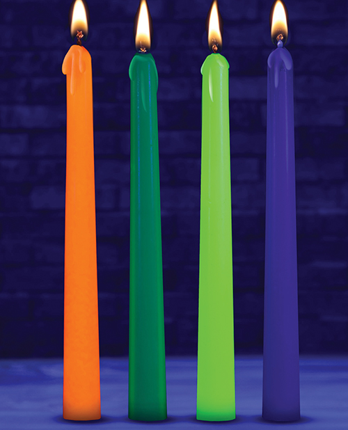 Thumbnail for Master Series - Glow Wax UV Blacklight Reactive Drip Candles Set of 4
