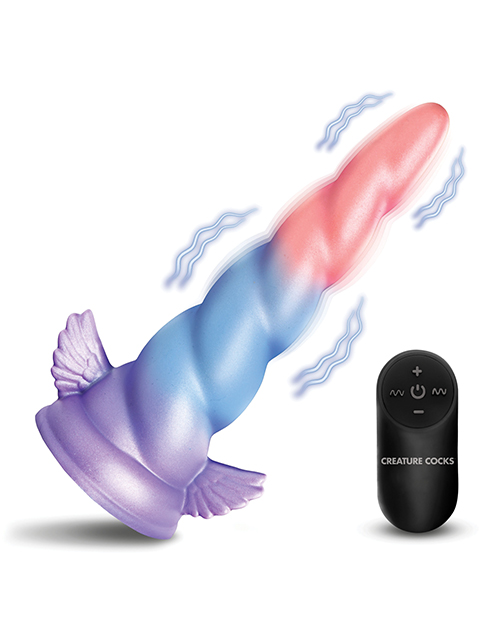 Thumbnail for Creature Cocks - Deluxe Dream Rider Vibrating Unicorn Silicone Dildo