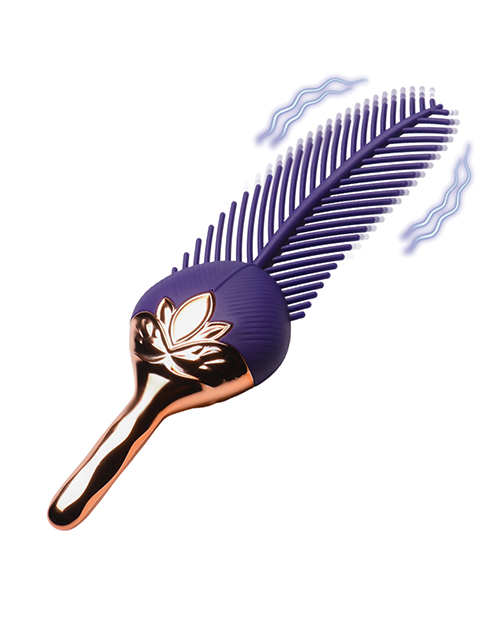 Thumbnail for Master Series The Tickler Vibrating Silicone Feather Tickler