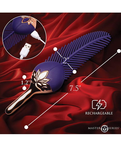 Thumbnail for Master Series The Tickler Vibrating Silicone Feather Tickler