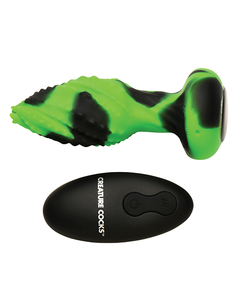 Thumbnail for Creature Cocks - Eye of the Spawn Vibrating & Squirming Silicone Butt Plug