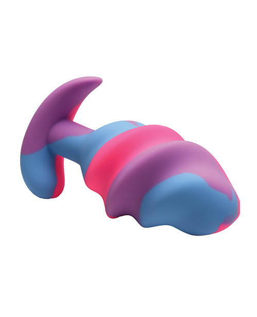 Thumbnail for Creature Cocks - Unicorn Swirl Silicone Butt Plug - Large