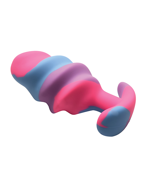 Thumbnail for Creature Cocks - Unicorn Swirl Silicone Butt Plug - Large